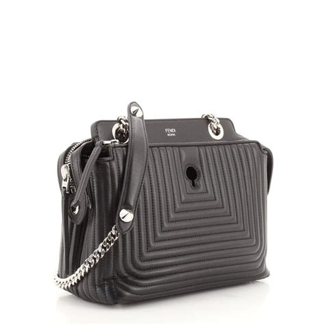 fendi dotcom click striped leather bag|buy fendi bag online.